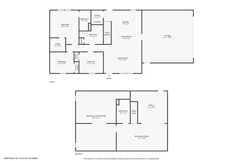 Floorplan - 6600 Risner, Plainwell, MI 49080 photo 1 of 3