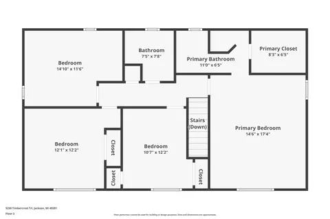 Floorplan - 5230 Timbercrest, Jackson, MI 49201 photo 1 of 4