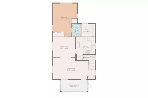 Floorplan - 212 N Bowen, Jackson, MI 49202 photo 4 of 6