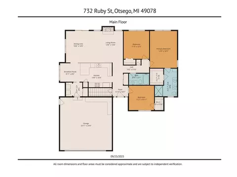 Floorplan - 732 Ruby, Otsego, MI 49078 photo 1 of 2