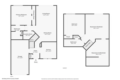 Floorplan - 664 Abbey Ml, Ada, MI 49301 photo 5 of 5