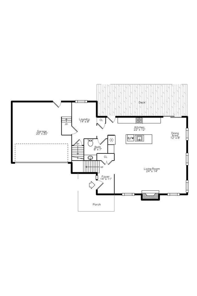 Floorplan - 614 S 7th, Ann Arbor, MI 48103 photo 2 of 4