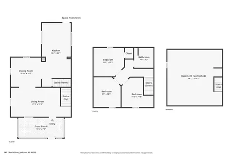 Floorplan - 141 Euclid Ave, Jackson, MI 49203 photo 3 of 4