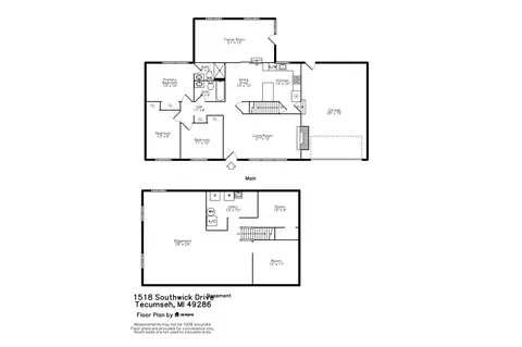 Floorplan - 1518 Southwick, Tecumseh, MI 49286 photo 3 of 3