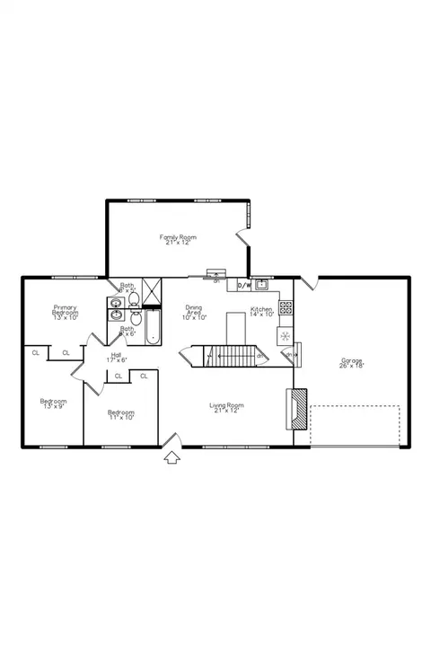 Floorplan - 1518 Southwick, Tecumseh, MI 49286 photo 1 of 3