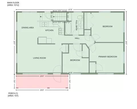 Floorplan - 1273 E Southfield, Jackson, MI 49203 photo 4 of 5