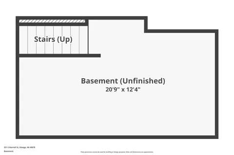Floorplan - 331 E Morrell, Otsego, MI 49078 photo 3 of 7