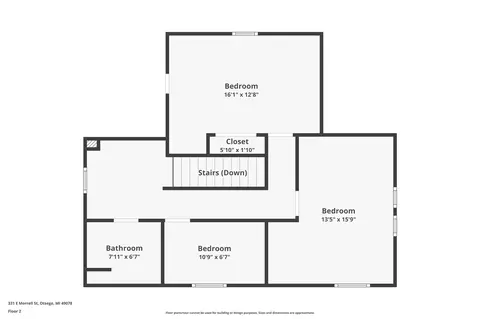 Floorplan - 331 E Morrell, Otsego, MI 49078 photo 7 of 7