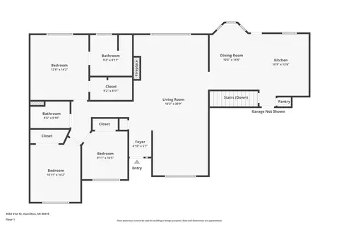 Floorplan - 3534 41st, Hamilton, MI 49419 photo 1 of 6