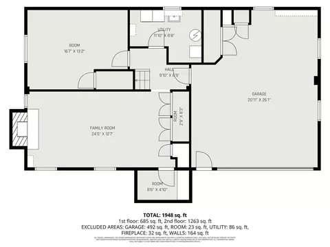 Floorplan - 693 Leo, Jackson, MI 49203 photo 2 of 4