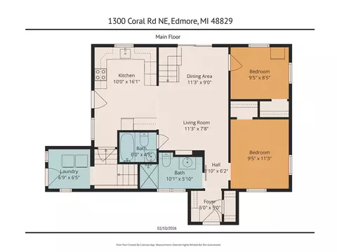 Floorplan - 1300 E Coral, Edmore, MI 48829 photo 6 of 8