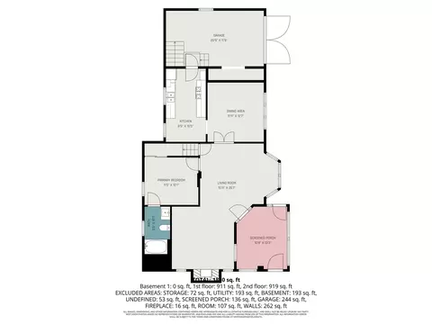 Floorplan - 228 W Jackson, Mendon, MI 49072 photo 2 of 3