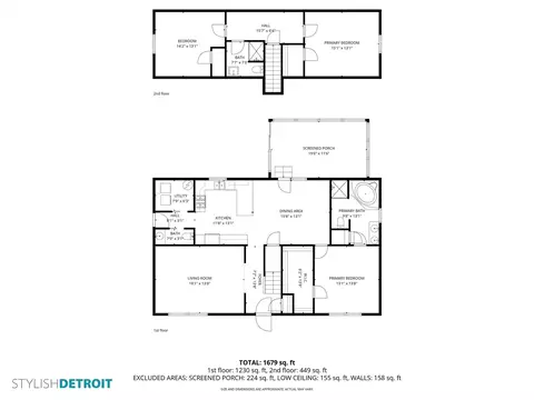 Floorplan - 36840 Chase, Romulus, MI 48174 photo 2 of 3