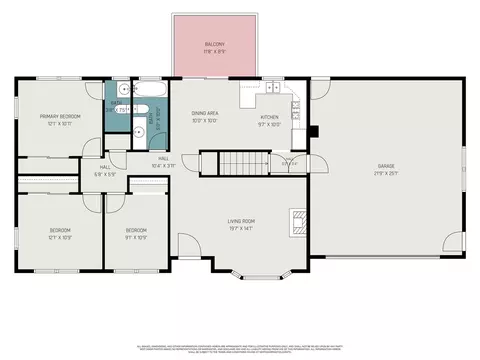 Floorplan - 205 Highfield, Marshall, MI 49068 photo 6 of 8