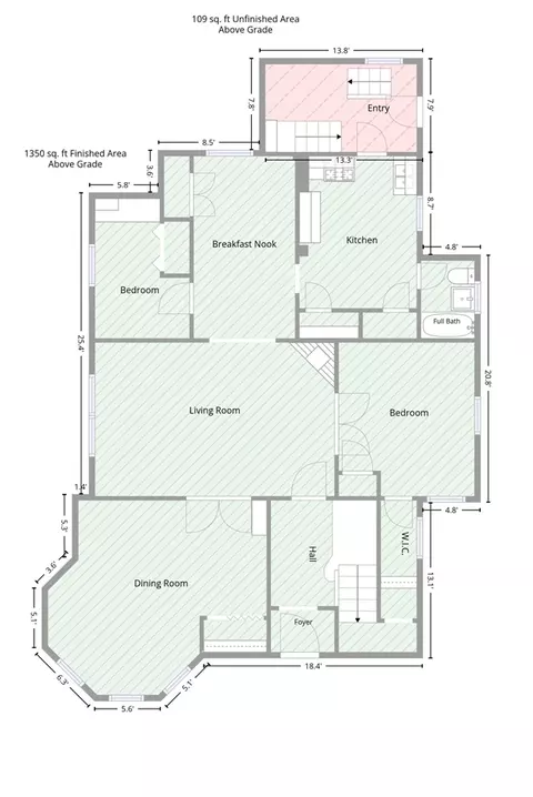 Floorplan - 615 2nd, Jackson, MI 49203 photo 6 of 8