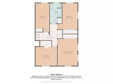 Floorplan - 1180 Herbert J, Jackson, MI 49202 photo 2 of 5