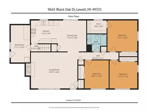 Floorplan - 9665 Black Oak, Lowell, MI 49331 photo 2 of 3