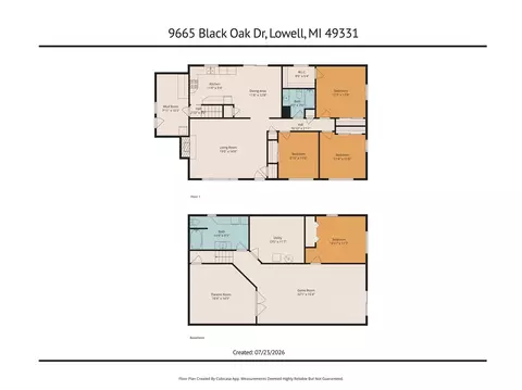 Floorplan - 9665 Black Oak, Lowell, MI 49331 photo 1 of 3