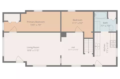 Floorplan - 821 Grant, Jackson, MI 49203 photo 1 of 1