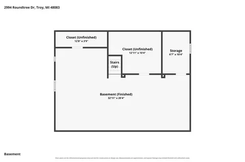 Floorplan - 2994 Roundtree, Troy, MI 48083 photo 2 of 3