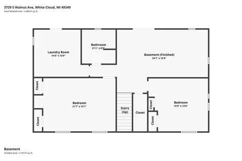 Floorplan - 3729 S Walnut, White Cloud, MI 49349 photo 2 of 4
