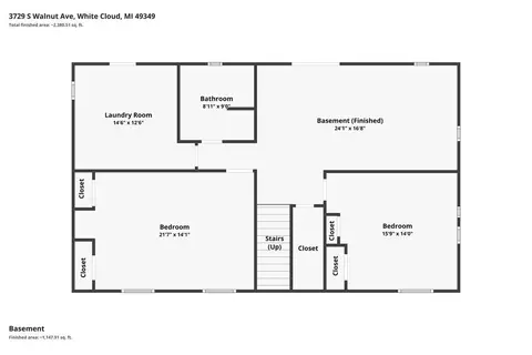Floorplan - 3729 S Walnut, White Cloud, MI 49349 photo 4 of 4
