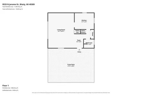 Floorplan - 9533 Jerome, Bitely, MI 49309 photo 3 of 7