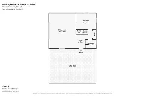 Floorplan - 9533 Jerome, Bitely, MI 49309 photo 5 of 7