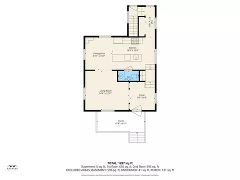Floorplan - 1136 Cooper, Jackson, MI 49202 photo 1 of 4