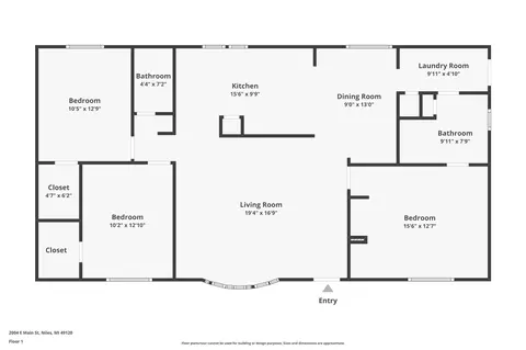 Floorplan - 2004 E Main, Niles, MI 49120 photo 1 of 2