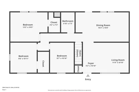 Floorplan - 2004 E Main, Niles, MI 49120 photo 2 of 2