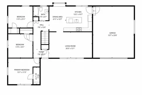 Floorplan - 415 Richard, Spring Arbor, MI 49283 photo 2 of 2