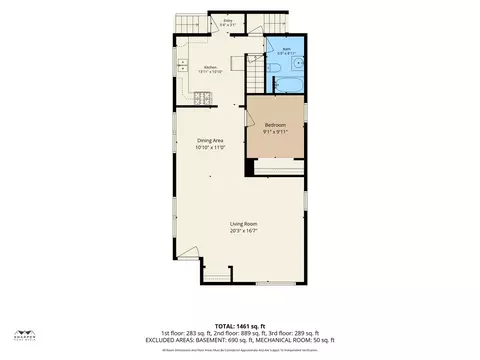 Floorplan - 208 S Brown, Jackson, MI 49203 photo 1 of 4