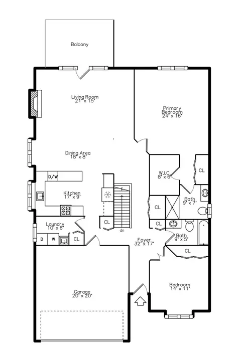 Floorplan - 599 Sycamore, Saline, MI 48176 photo 1 of 2