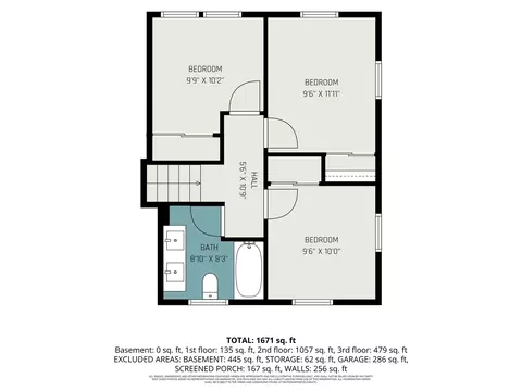 Floorplan - 1012 N Evergreen, White Cloud, MI 49349 photo 2 of 4