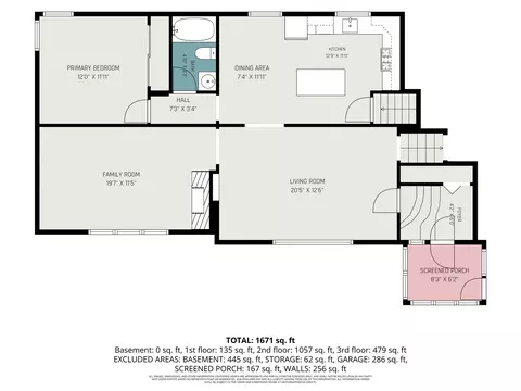 Floorplan - 1012 N Evergreen, White Cloud, MI 49349 photo 1 of 4