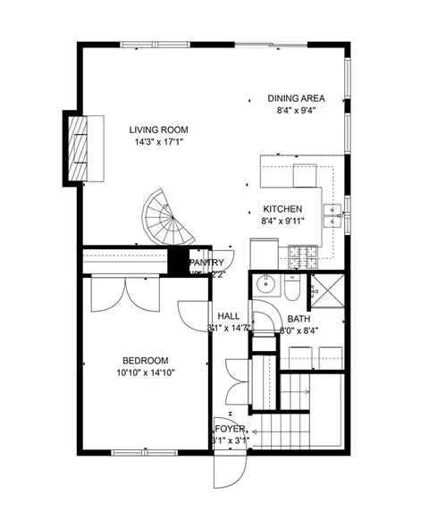 Floorplan - 331 Conkey, Fenwick, MI 48834 photo 2 of 3