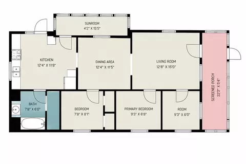 Floorplan - 200 E Porter, Jackson, MI 49202 photo 2 of 2