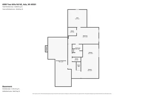 Floorplan - 6990-6992 2 Mile, Ada, MI 49301 photo 3 of 7