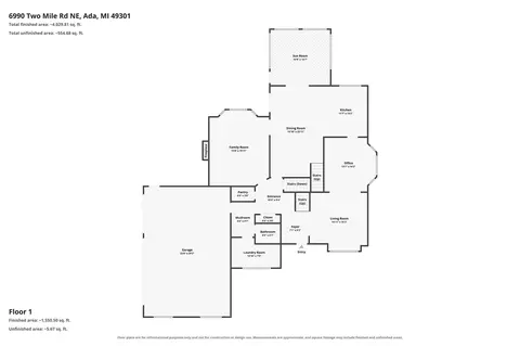 Floorplan - 6990-6992 2 Mile, Ada, MI 49301 photo 1 of 7