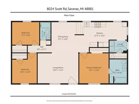 Floorplan - 8024 Scott, Saranac, MI 48881 photo 1 of 1