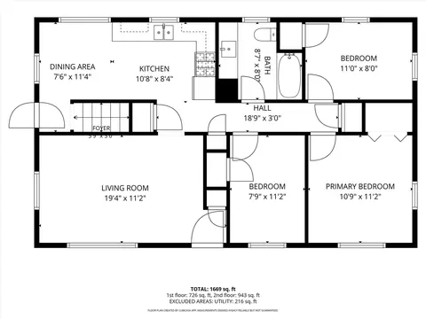 Floorplan - 8499 Huron Riv, Dexter, MI 48130 photo 2 of 3
