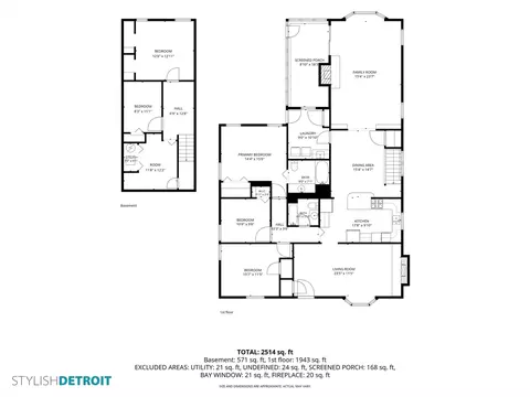 Floorplan - 854 Vanderpool, Troy, MI 48083 photo 1 of 3
