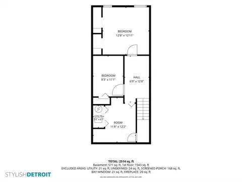 Floorplan - 854 Vanderpool, Troy, MI 48083 photo 3 of 3