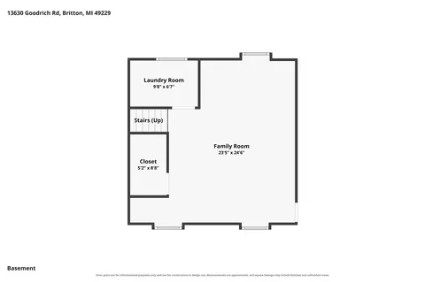 Floorplan - 13630 Goodrich, Britton, MI 49229 photo 3 of 4