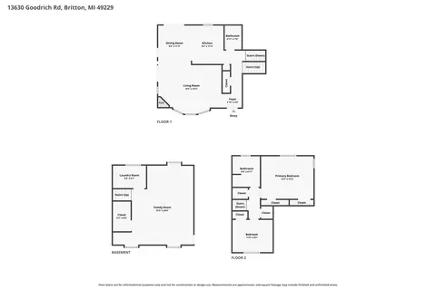 Floorplan - 13630 Goodrich, Britton, MI 49229 photo 4 of 4