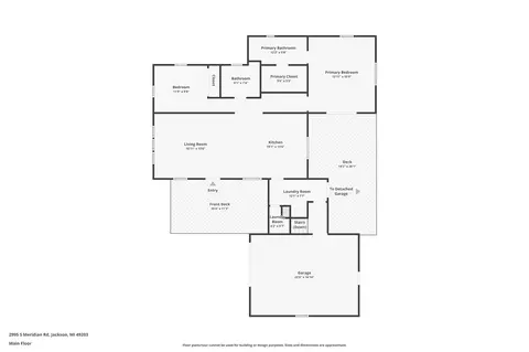 Floorplan - 2995 S Meridian, Jackson, MI 49203 photo 2 of 3