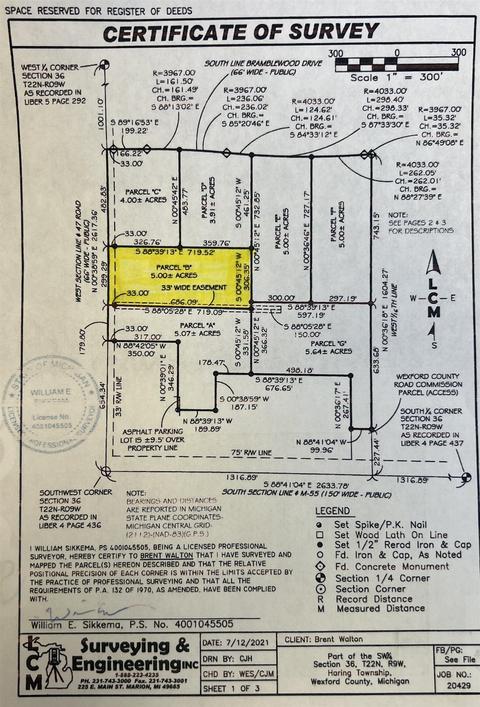 Parcel 'G' 47 #: G, Cadillac, MI 49601