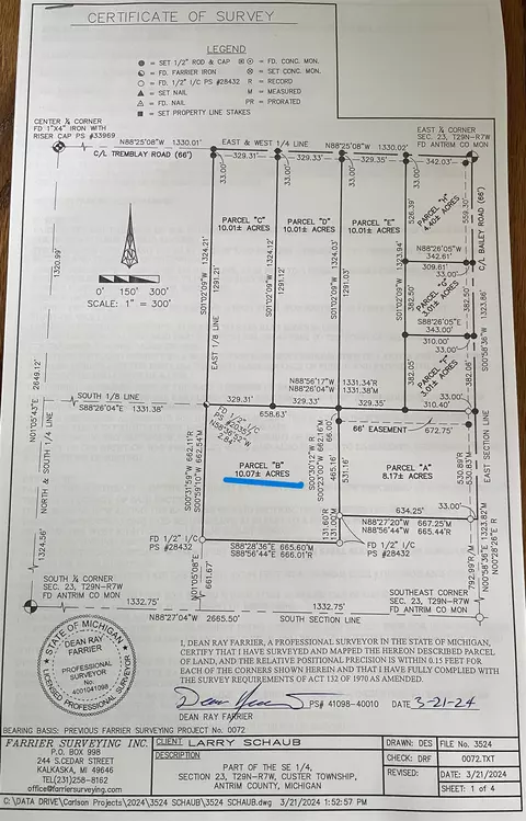 b bailey LOT : B, Mancelona, MI 49659