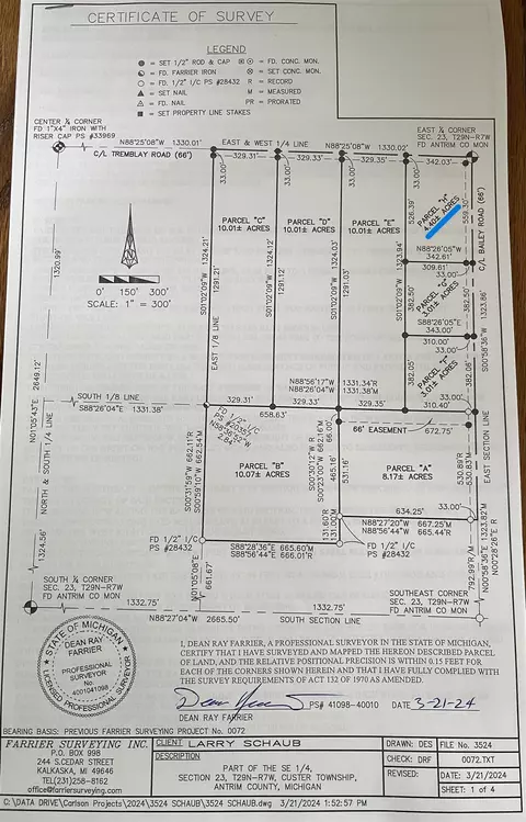 h bailey LOT : H, Mancelona, MI 49659